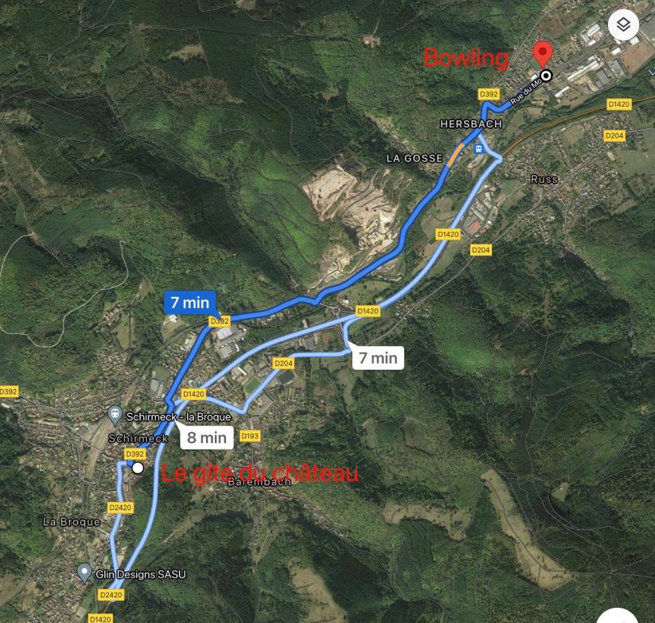 Le Gite Du Chateau Dans Le Centre De Schirmeck Exteriör bild