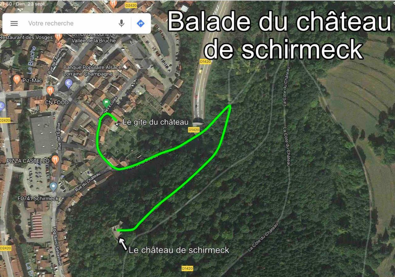 Le Gite Du Chateau Dans Le Centre De Schirmeck Exteriör bild